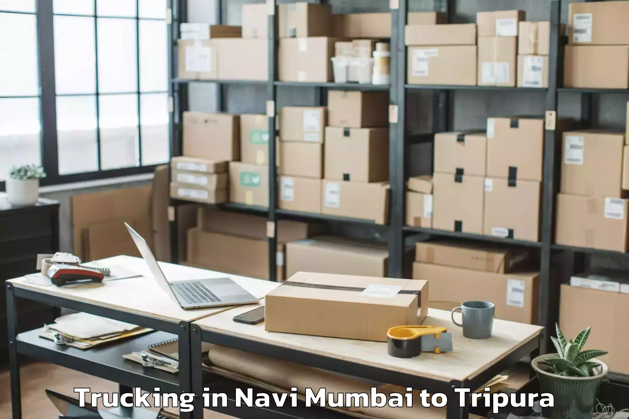 Trusted Navi Mumbai to Jampuii Hills Trucking